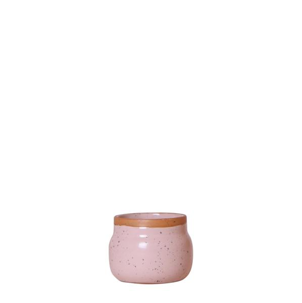 Kolibri Home | Vintage Blumentopf – Rosa Keramik dekorativen Topf – Ø6cm