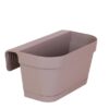 Kolibri Home | Kunststoff-Balkonpflanze taupe mit Aufhängesystem – 36 cm breit