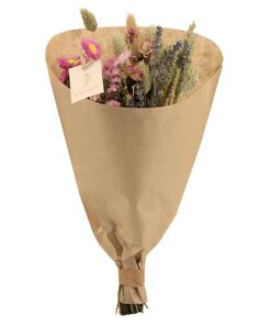 12x Field Bouquet Pink – Droogboeket – 35cm