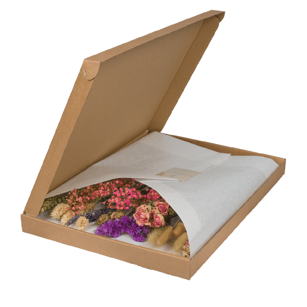 Droogbloemen in Letterbox Multi – Pink