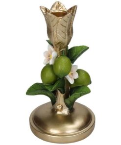 Candle stick Lime Green Gold – 18,5 cm – Kersten