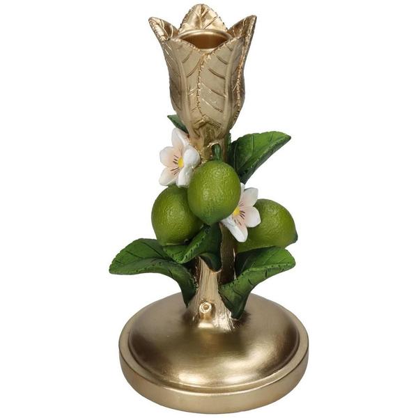 Candle stick Lime Green Gold – 18,5 cm – Kersten