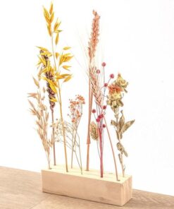 Wooden Dried flower stand – M – Flowers and Herbs + Dried Floral Arrangement