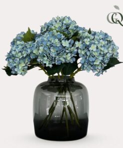 Kunstbloemen Solo – x 8 – 52 cm – Hydrangea Flower – Blue