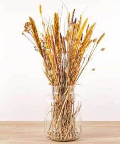 Droogbloemen boeket – Yellow & Brown – Droogboeket – 70 cm – FH013