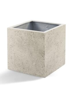 Pot Grigio Cube Antique White – D40 x H40