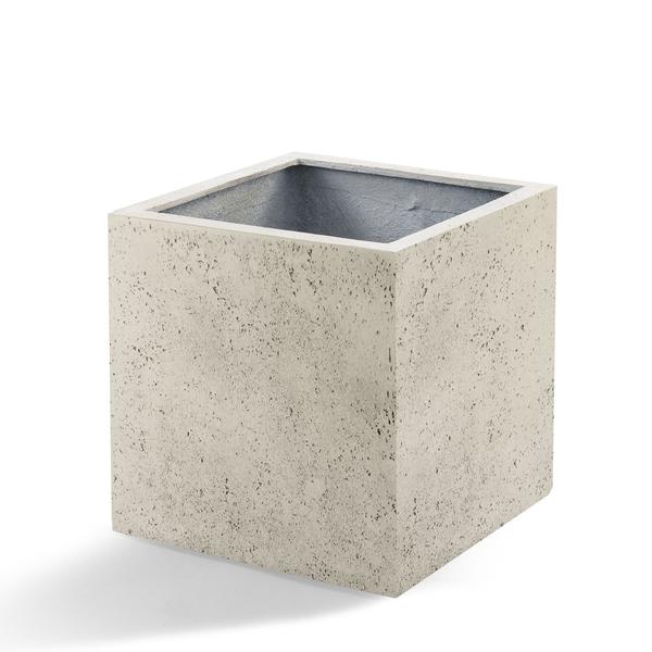 Pot Grigio Cube Antique White – D40 x H40