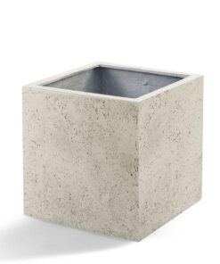 Pot Grigio Cube Antique White – D60x H60