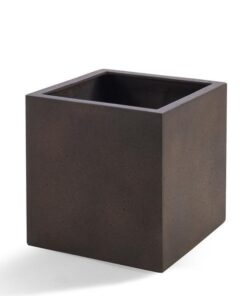 Pot Grigio Cube Rusty Iron – D40 x H40