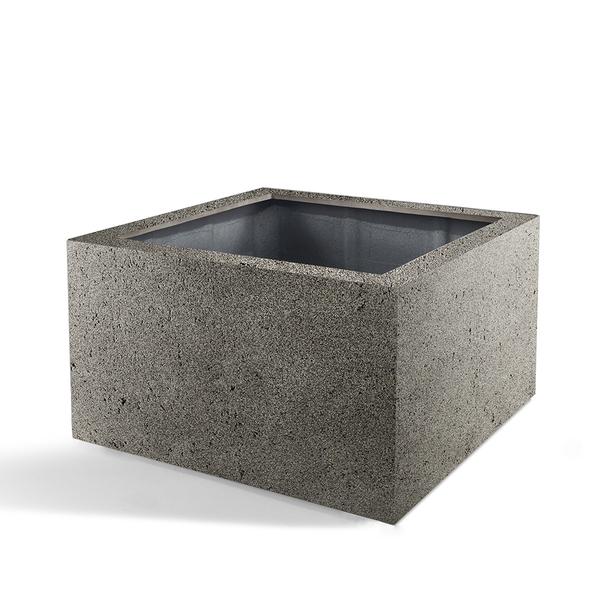 Pot Grigio Low Cube Natural Concrete – D60 x H40