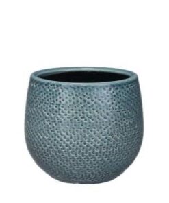 Pot Gabriel rond blauw D14