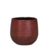 Pot Gabriel rond bordeaux D14