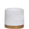 Pot Groovy White Matte D13