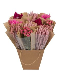 Getrocknete Blumen – Dried Mono Mix – Pink – ↕50cm