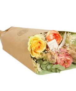 Getrocknete Blumen & Seide – Dried & Silk – Pastel Dream – 4 Blumensträuße – ↕55cm