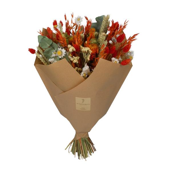 Getrocknete Blumen – Classic Bouquet – Orange – 4 Blumensträuße – ↕60cm