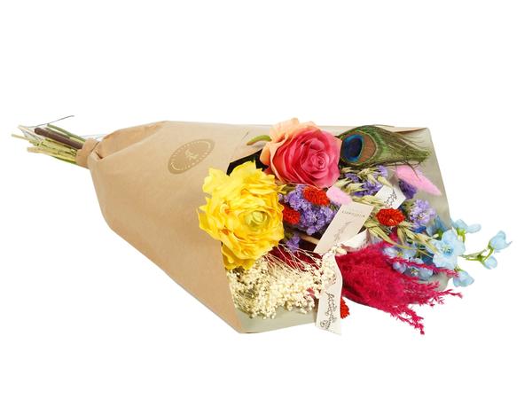 Getrocknete Blumen & Seide – Dried & Silk – Summer Party – 4 Blumensträuße – ↕55cm