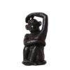 Kolibri Home | Ornament – Decoration sculpture Sitting Monkey – Black