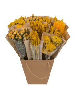 Getrocknete Blumen – Dried Mono Mix – Gelb – ↕50 cm