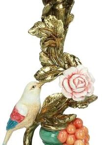 Candlestick Bird Gold – Large – 28,5 cm