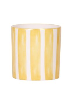 Kolibri Home | Painted stripe – Yellow – Ø9cm