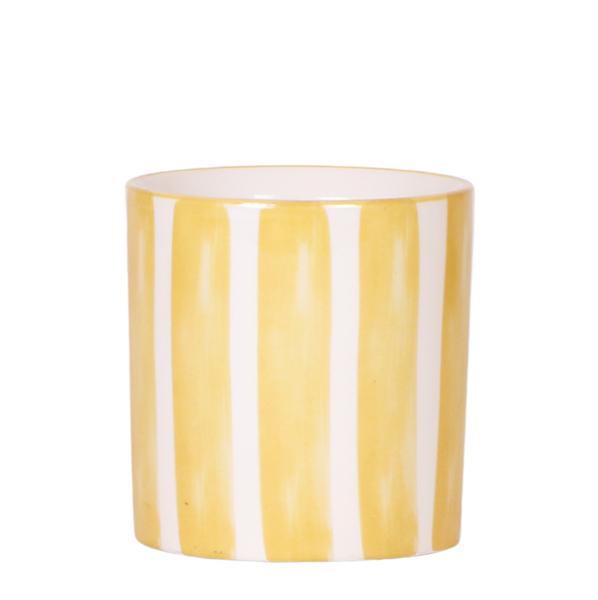 Kolibri Home | Painted stripe – Yellow – Ø9cm