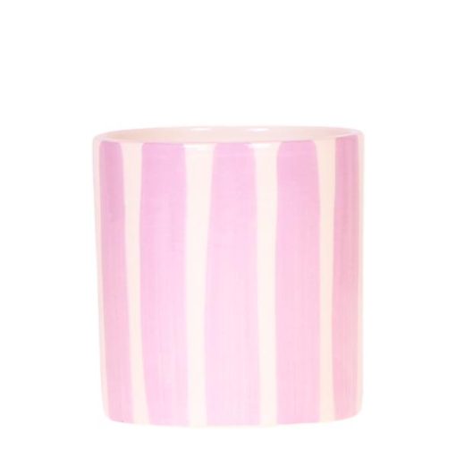 Kolibri Home | Painted stripe - Pink - Ø9cm