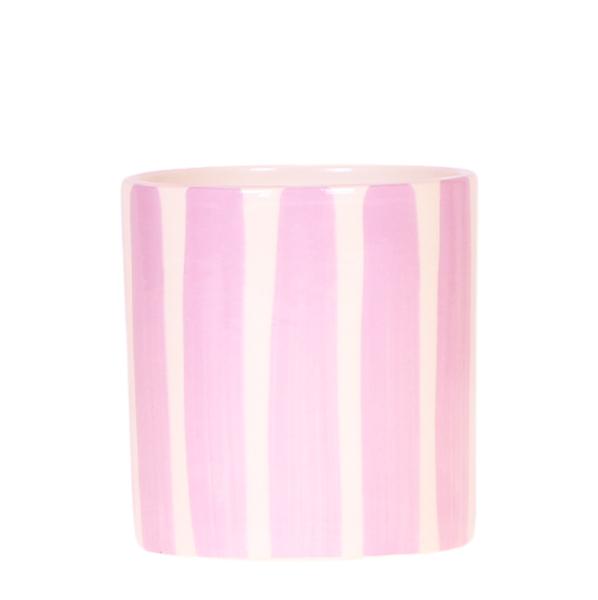 Kolibri Home | Painted stripe – Pink – Ø9cm