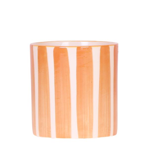 Kolibri Home | Painted stripe – Orange – Ø9cm