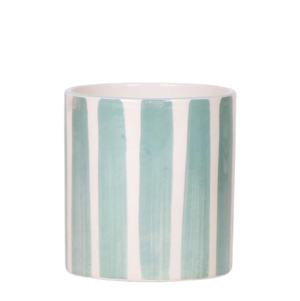 Kolibri Home | Painted stripe – Turquoise – Ø9cm