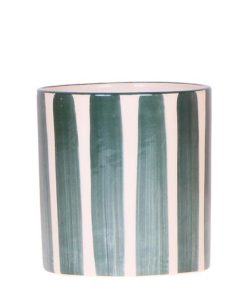 Kolibri Home | Painted stripe – Green – Ø9cm