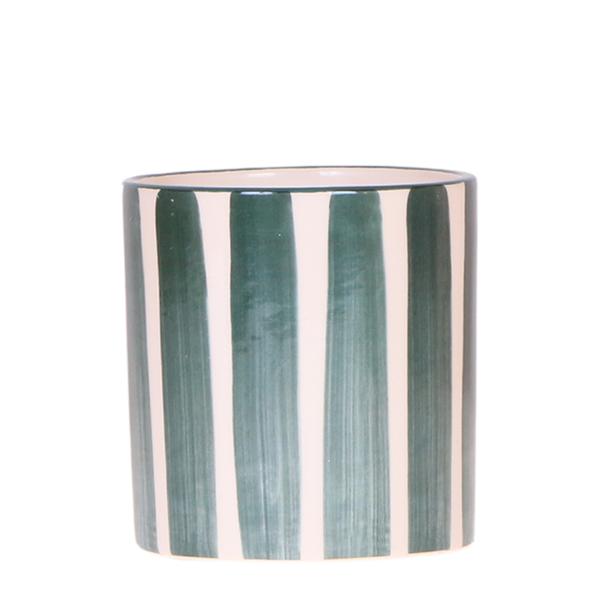 Kolibri Home | Painted stripe – Green – Ø9cm