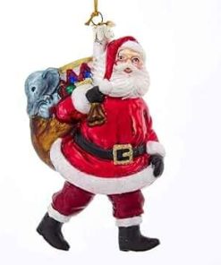 XMASS BALL – Santa with Bag of Gifts