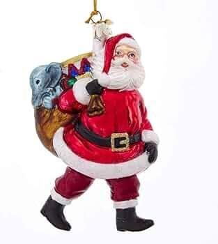 XMASS BALL – Santa with Bag of Gifts