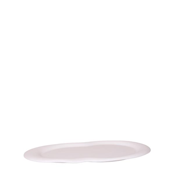 Kolibri Home | Cloud Plate – Ovales Tablett Ø 30 cm – Weiß