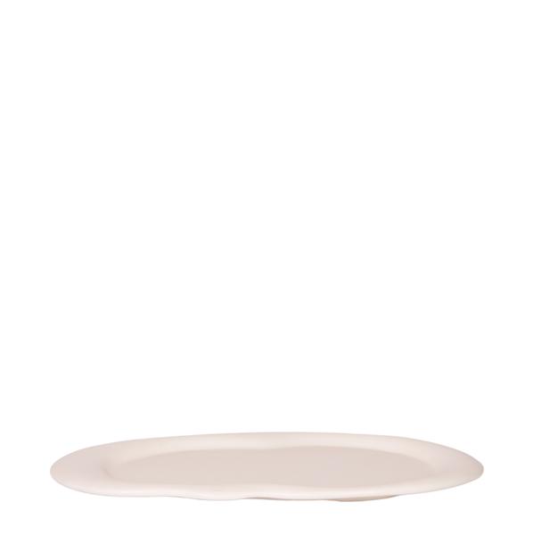 Kolibri Home | Cloud Plate – Ovales Tablett Ø 30 cm – Travertine