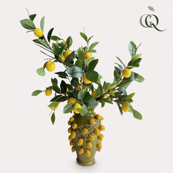 Kunstbloemen – Boeket L – Lemon Glow – 80cm